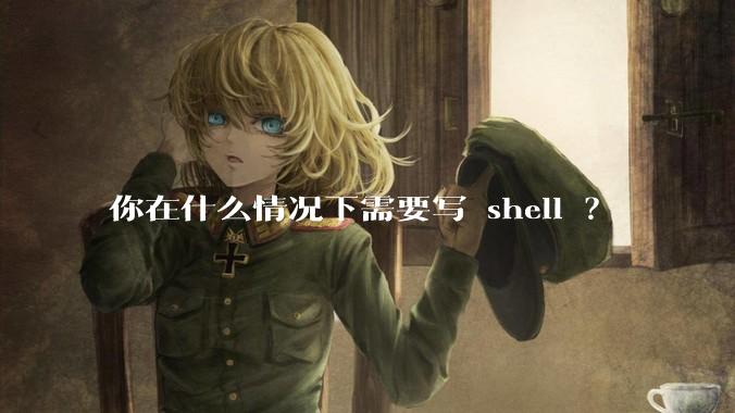 你在什么情况下需要写 shell ？