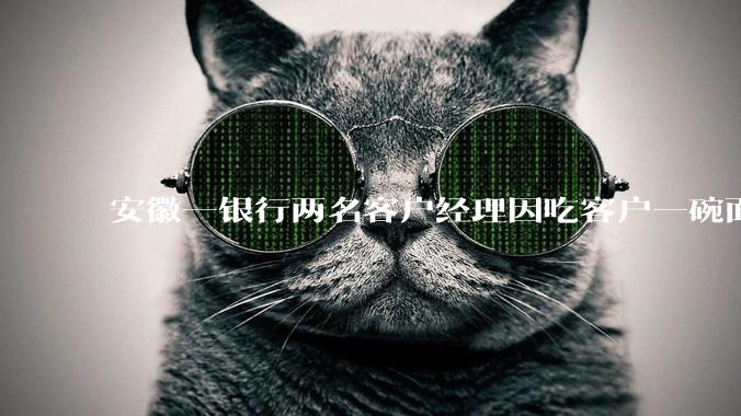 安徽一银行两名客户经理因吃客户一碗面每人被罚 3000 元，这个处罚力度合理吗？