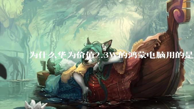 为什么华为价值2.3W的鸿蒙电脑用的是美国西数的中低固态硬盘？？